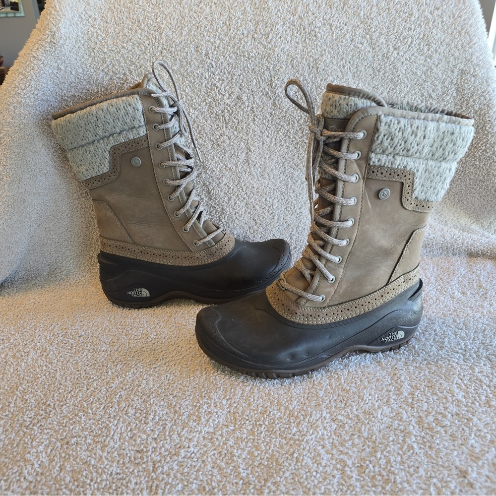The North Face Shellista II Mid Boot Sz 7.5 Women's Winter Snow Rubber Lace Up